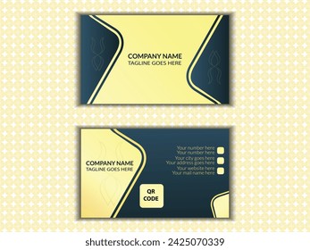Modern style business card template design