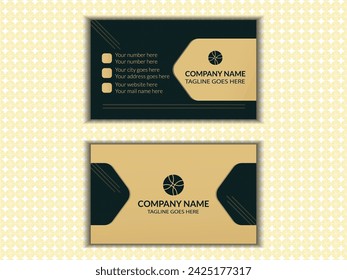  Modern style business card template design
