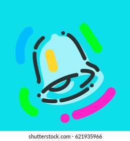 Modern style business icon layered vector - bell