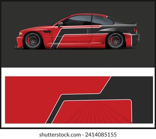 Modern style car wrap Livery design for sports car decal wrap