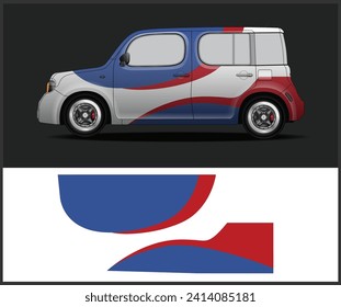 Modern style car wrap Livery design for sports car decal wrap