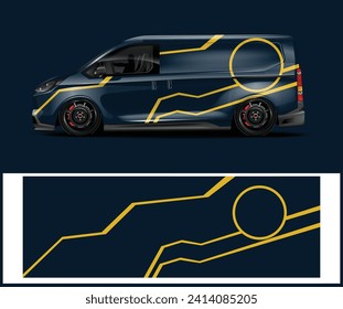 Modern style car wrap Livery design for sports car decal wrap