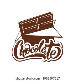 A modern style of chocolate logo for chocolate-related brand