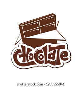 A modern style of chocolate logo for chocolate-related brand