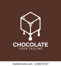 A modern style of chocolate logo/icon. Suitable for any chocolate-related brand