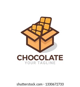 A modern style of chocolate logo/icon. Suitable for any chocolate-related brand