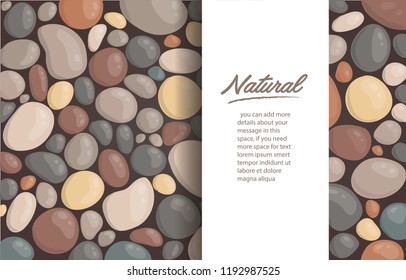 modern style close up round stone background and space for write wallpaper vector illustration