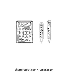 modern style of the collection line Internet education, elements for web design and web training. Unique and modern set isolated on background.