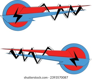 Modern style decals can be used to decorate sports cars and racing cars.