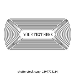 Modern style Design element website or app banners horizontal - abstract lines form 3d effect. Vector illustration EPS 10 Can be used web buttons template, web site page presentation