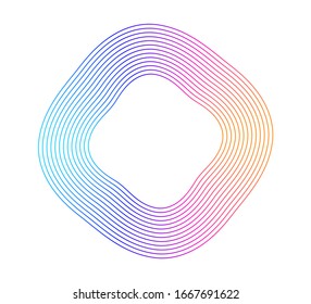 Modern style Design element website or app banners horizontal - abstract lines form 3d effect. Vector illustration EPS 10 Can be used web buttons template, web site page presentation