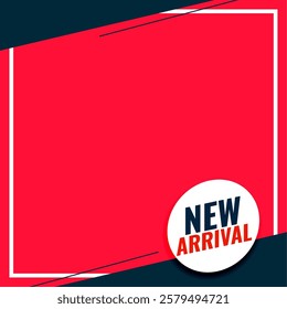 modern style ew arrival offer template with text space vector