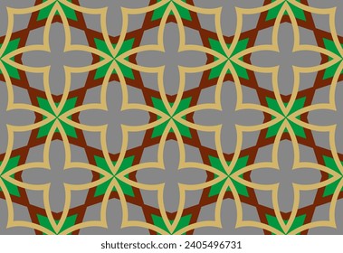 Modern style fabric design textile swatch all over print block.