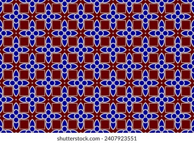 Modern style fabric design textile swatch all over print block.
