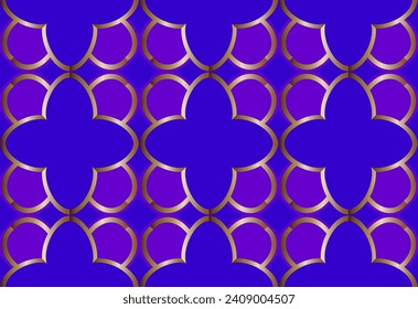 Modern style fabric design textile swatch all over print block.