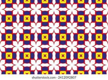 Modern style fabric design textile swatch all over print block.