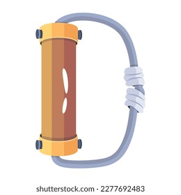 Modern style flat icon of a davy lamp 
