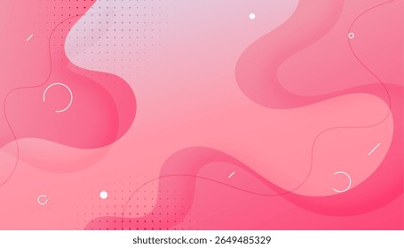 banner de gradiente de fluido de estilo moderno com vetor de forma geométrica 3d