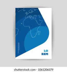 Modern Style Flyer or Cover Design for Your Business - Applicable for Reports, Presentations, Placards, Posters - Creative EPS10 Vector Template