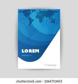 Diseño de portada o portada de estilo moderno para su empresa - Aplicable a informes, presentaciones, carteles, pósters - Plantilla de vectores EPS10 creativa