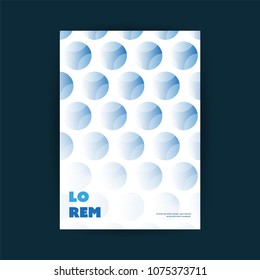 Modern Style Flyer or Cover Design for Your Business with Pitted Pattern - Applicable for Reports, Presentations, Placards, Posters - Creative Vector Template