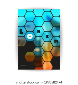 Modern Style Flyer or Cover Design for Your Business with Blurred Skyscraper, Urban Theme - Applicable for Business Reports, Presentations, Placards, Posters