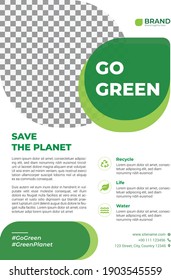 Modern style flyer template A4 size with bleeds high resolution vector compatible with your business