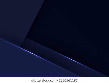 Presentación de marco de estilo moderno fondo de línea azul oscuro. ilustración vectorial.