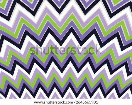 Modern style of geometric colorful zigzag,  Bold Fabric background