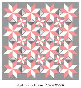 MODERN STYLE OF GEOMETRIC ORNAMENT SHAPE