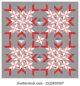 MODERN STYLE OF GEOMETRIC ORNAMENT SHAPE