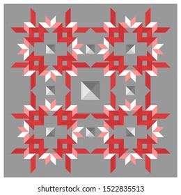 MODERN STYLE OF GEOMETRIC ORNAMENT SHAPE