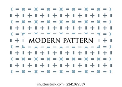 Modern Style Geometric Seamless Pattern Simple Print Vector Repeating Texture