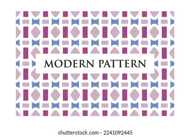 Modern Style Geometric Seamless Pattern Simple Print Vector Repeating Texture