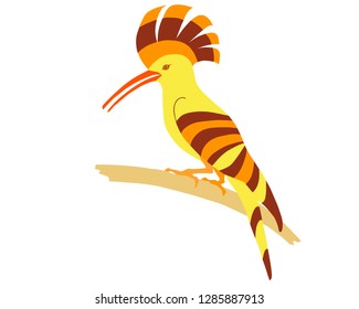 Modern style hoopoe