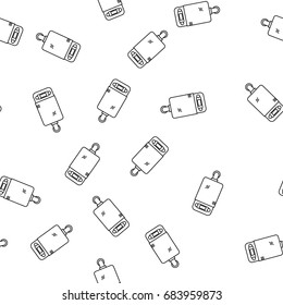 Modern Style House Heating Theme Vector Seamless Pattern. Perfect for site background, package and other endless fill.