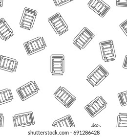 Modern Style House Heating Theme Vector Seamless Pattern. Perfect for site background, package and other endless fill.
