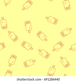 Modern Style House Heating Theme Vector Seamless Pattern. Perfect for site background, package and other endless fill.