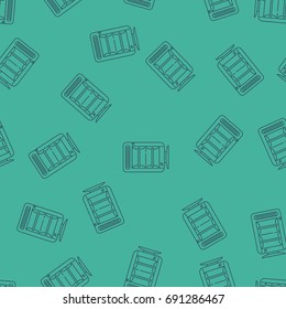 Modern Style House Heating Theme Vector Seamless Pattern. Perfect for site background, package and other endless fill.