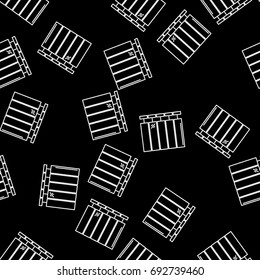 Modern Style House Heating Theme Vector Seamless Pattern. Perfect for site background, package and other endless fill.