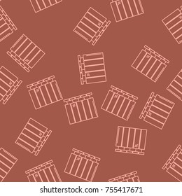 Modern Style House Heating Theme Vector Seamless Pattern. Perfect for site background, package and other endless fill.