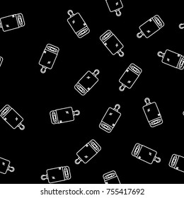 Modern Style House Heating Theme Vector Seamless Pattern. Perfect for site background, package and other endless fill.