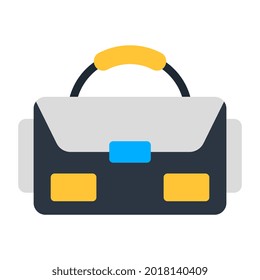 Modern style icon of camera bag