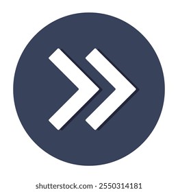 Modern style icon of forward arrow