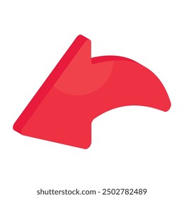 Modernes Stil-Symbol des linken Pfeils