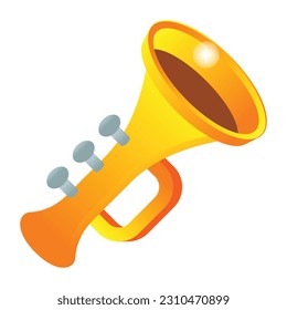 A modern style icon of music horn 