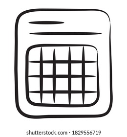A modern style icon of spreadsheet icon
