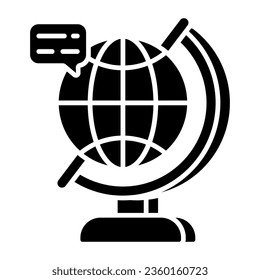      Modern style icon of table globe 