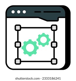      Modern style icon of transformation tool 