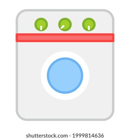 Modern style icon of washing machine